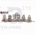 OkaeYa Silver Plated Musical Ganesha God Idols With Velvet Box